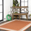 Tapis orange / crème James-367811149