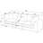 Assuntino 112" Square Arm Sofa-794302980