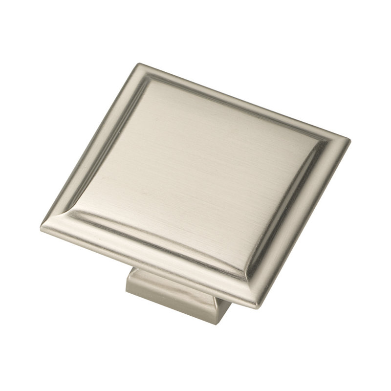 Studio II Square Knob, Satin Nickel