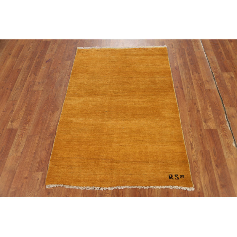 Tapis de vestibule moderne fait à la main style Gabbeh 3 x 4