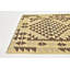 Tapis de zone en laine 9 pi 9 po x 4 pi à main one-of-kind noué la Lorain