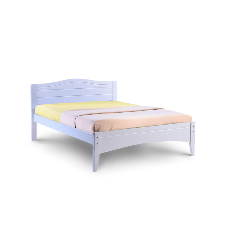Shalon Solid Wood Bed with Mattress, Flex 1000, Small Double (4')
