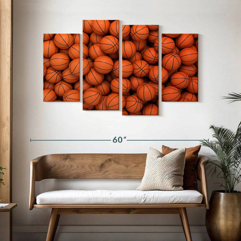 Mini balles de basketball Sireci, H 32 po x l 52 po