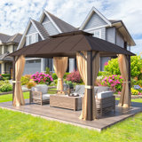 10 pi. L 13 pi. D Pavillon de jardin en aluminium
