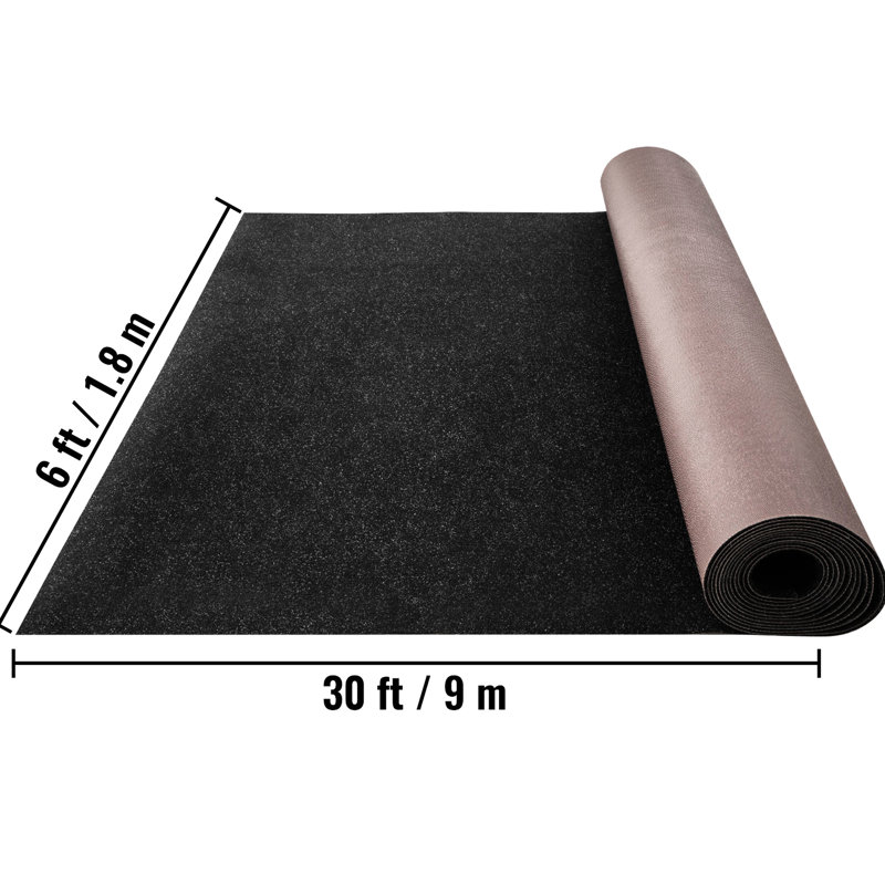 Tapis gris anthracite de qualité marine pour bateau 5,9 x 30 pi sans eau de surface et matériau 6 avec envers souple