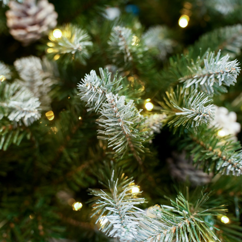 Sapin de Noël artificiel avec lumières claires, 6'