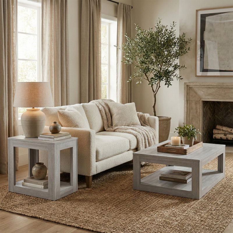 Ensemble de table de salon Allysyn, Dusty Grey Oak