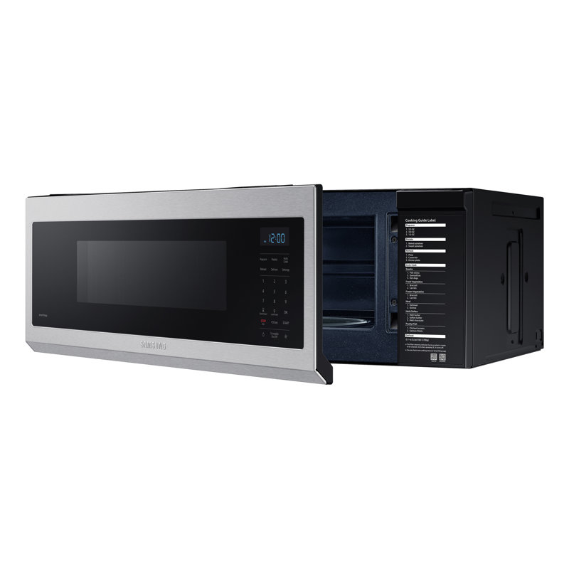 Samsung 1.1 cu. ft. Smart Slim Over-the-Range Microwave with 400 CFM Hood Ventilation with Wi-Fi, Stainless Steel