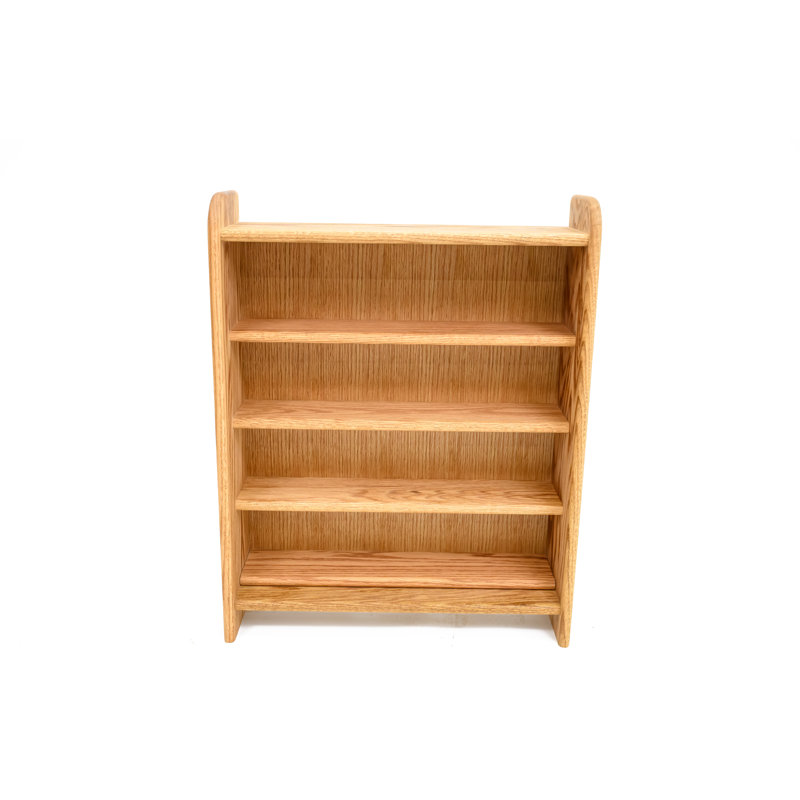 Support à CD en bois de style tablette - Série 02, H 30 po x l 24,25 po x P 7,25 po, Brut
