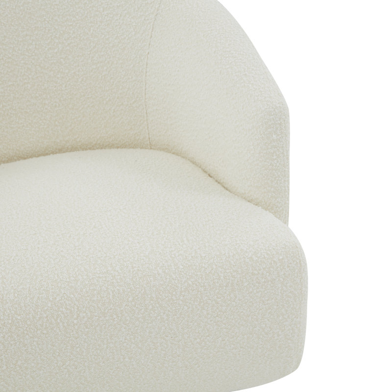 Polyanna Upholstered Swivel Barrel Chair