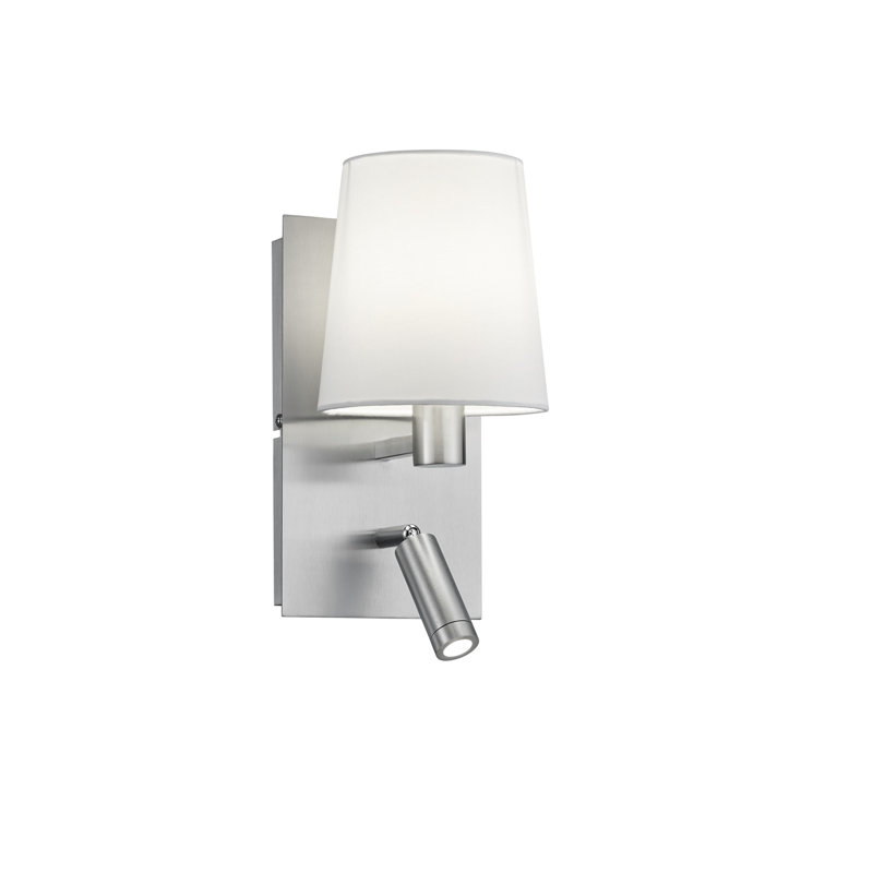 Singson 1-Light Sconce, Silver, White