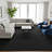 Cozy Plush Non-Slip Rubberback Soft Black Indoor Bedroom, Living Room Area Rug-347237026-347237032