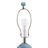 Chokio Blue Confetti Glass Table Lamp