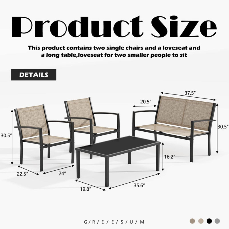 Bar Set, Beige