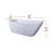 Brock 67'' x 31'' Soaking Acrylic Bathtub-118658427