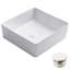 Lavabo de salle de bain vasque en céramique mince Kraus Viva avec bonde escamotable