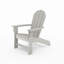 Chaise Adirondack gris foncé en polyéthylène haute densité de qualité supérieure pour l'élégance de la piscine, du patio et du jardin-2039815762