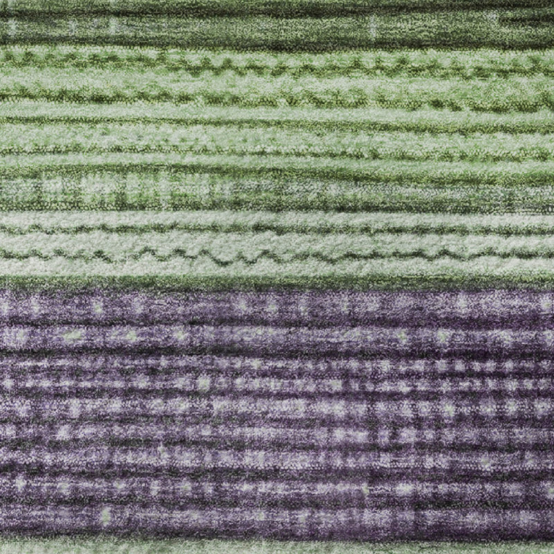 Premium Machine Washable Crestover AMF1873 Stripes Rug, Rectangle 5' x 7'6"