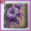Couvre-lit floral violet gris-123423652
