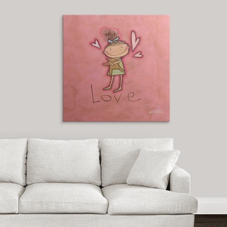 «Love» Shavano, reproduction d'art, H 35 po x l 35 po x P 1,5 po, Toile