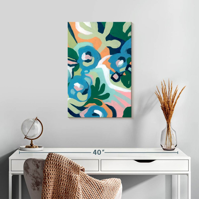 Avery Bright Floral Dance I, H 24 po x l 16 po