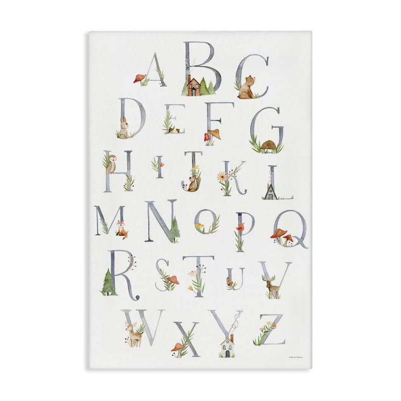 «Soft Cottage Alphabet» par Rachel Nieman, H 36 po x l 24 po