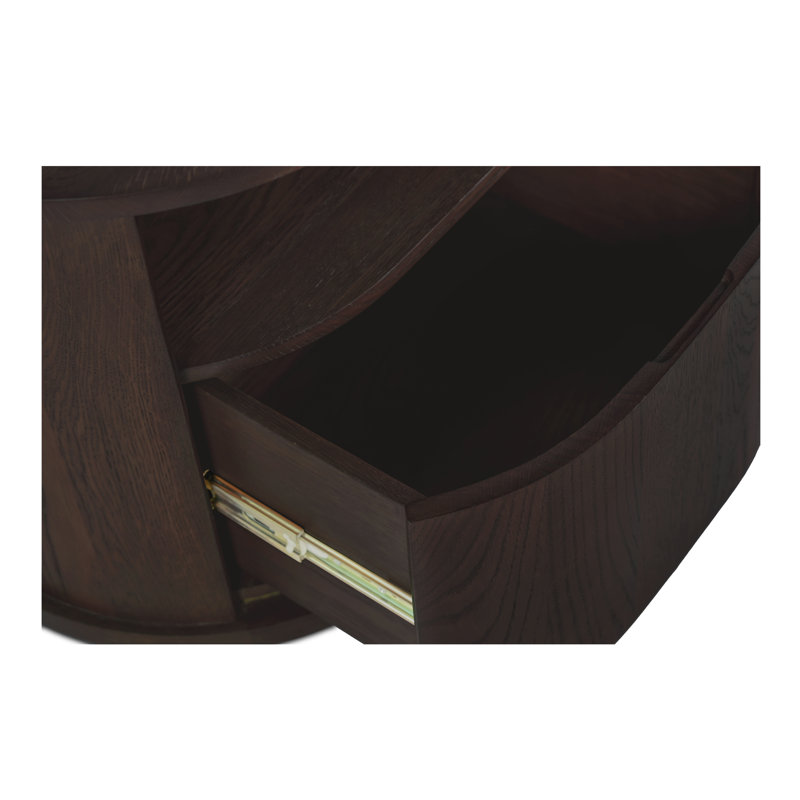 Tommy 1 - Drawer Solid Wood Nightstand, Dark Gray