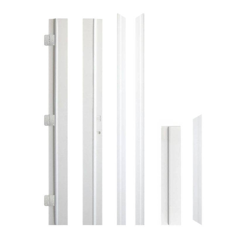 Cadre de porte d'entrée en vinyle blanc 36 po x 80 po - Intérieur, cadre de porte 4-9 / 16 po, Droite