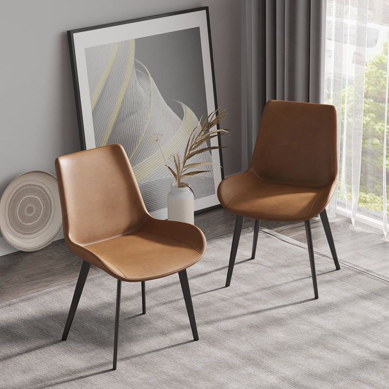 Chaise de salle à manger Modern, Brun