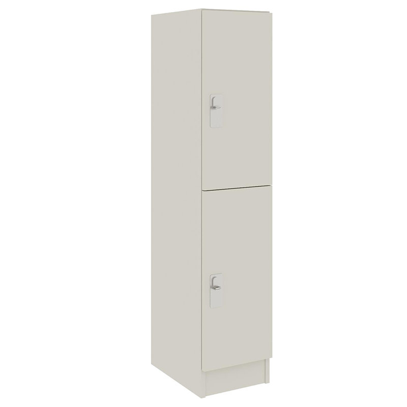 Armoire-penderie simple à deux compartiments avec porte, 72" H x 12.5" W x 17" D, Mirage