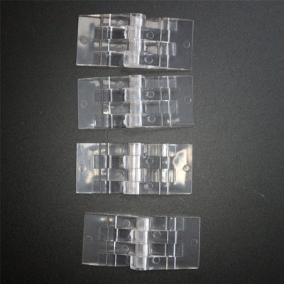 Small Miniature Micro Hinges, 39mm x 16mm, Acrylic Perspex Transparent