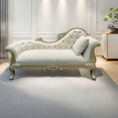 Méridienne légère en flanelle de style luxueux