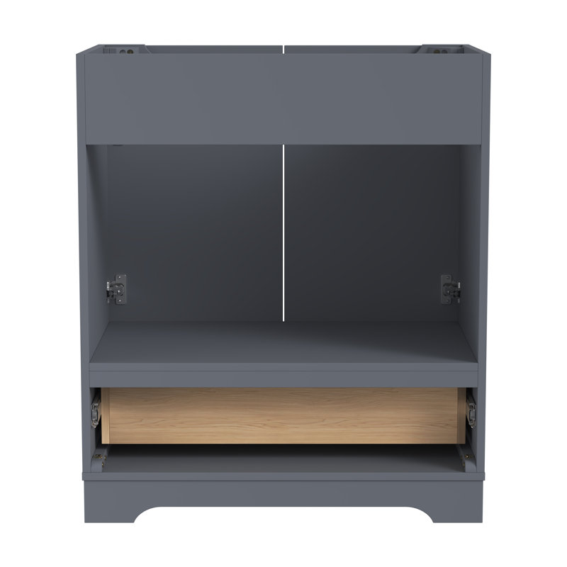 30" Bathroom Vanity Base Without Top,grey Color