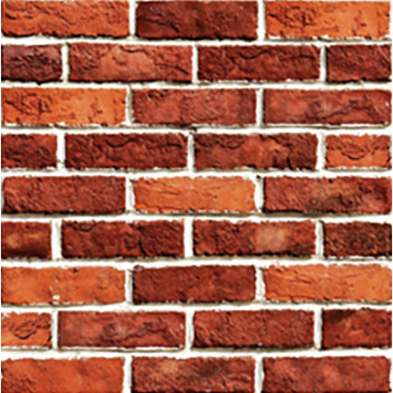 30.5cm W x 30.5cm L PVC Peel and Stick Field Tile, Red