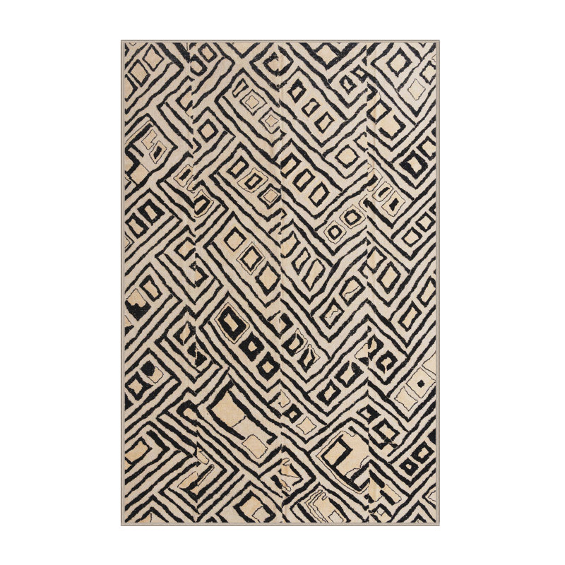 Tapis abstrait moderne 4753, Tapis de couloir 2 pi x 5 pi