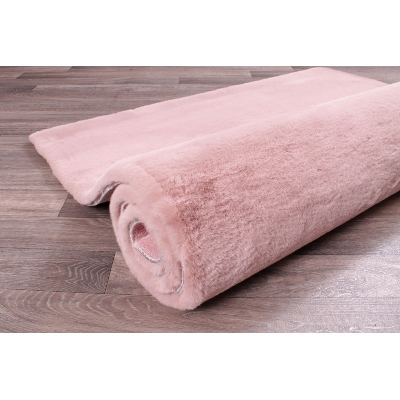 Elio Solid Colour Hand Woven Shag Area Rug, Rectangle 80 x 150cm