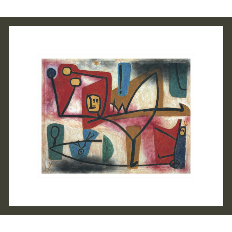 «Uebermut (Arrogance)» par Paul Klee, impression giclée encadrée, 13.75" H x 16.11" W