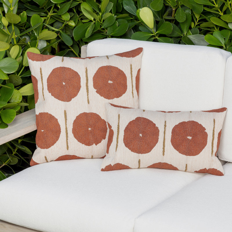 Solstice Papaya Rectangular Performance Pillow Cover & Insert, Papaya