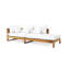 Hamilton Outdoor Teak Chaise Lounge