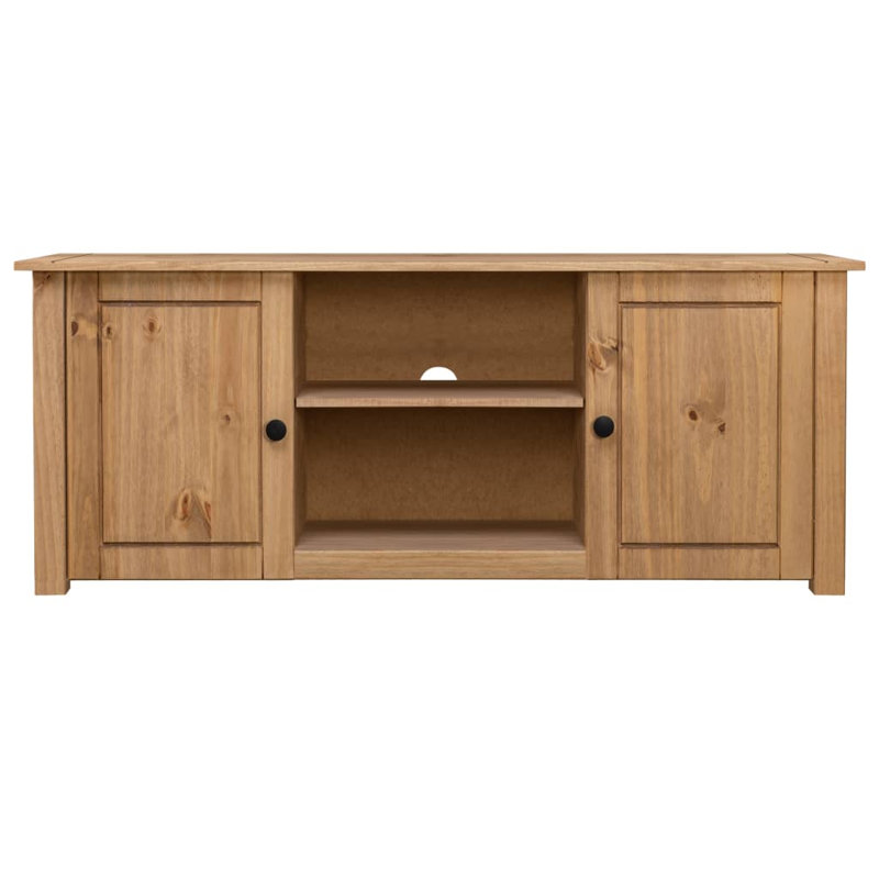 Meuble télé en bois massif Simonetti, Brun