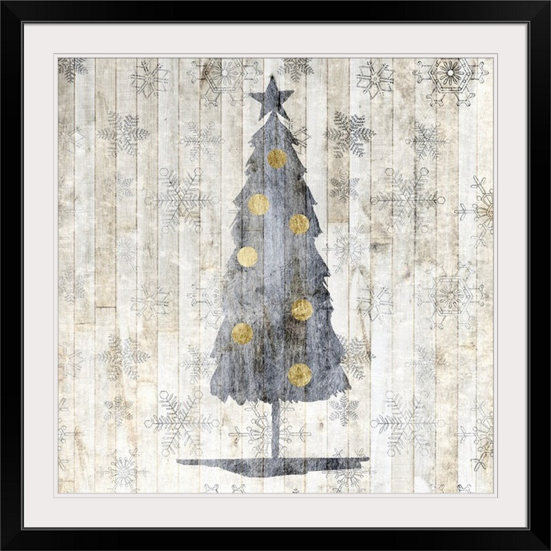 «Ocallaghan Soph sophistiqué Christmas II» par Grace Popp - impression d'art graphique, H 20" x l 20" x P 1", Cadre noir