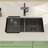 33" L x 19" W Undermount Stainless Steel 50/50 Double Bowl Nano Ti Kitchen Sink with Sink Grid, Strainer and Roll-up Rack
