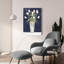 «Tulips on Navy I» par Cindy Jacobs, art mural en verre acrylique-1563314793