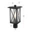 Lampadaire d'extérieur noir Amiriah 16 pouces