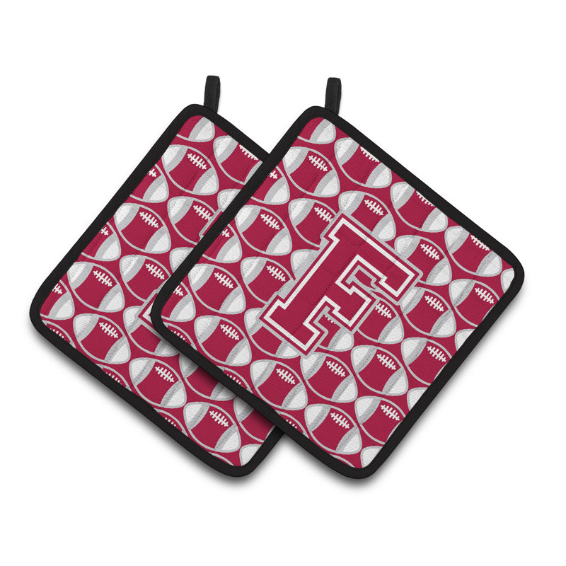 Poignée de football, F, Crimson / Gris / Blanc