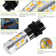 2 Pcs T25 3157 800LM Turn Signal Parking DRL LED Bulbs with Load Resistors Decoder Kit