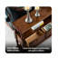 Solid Wood Top Console Table-2057143667