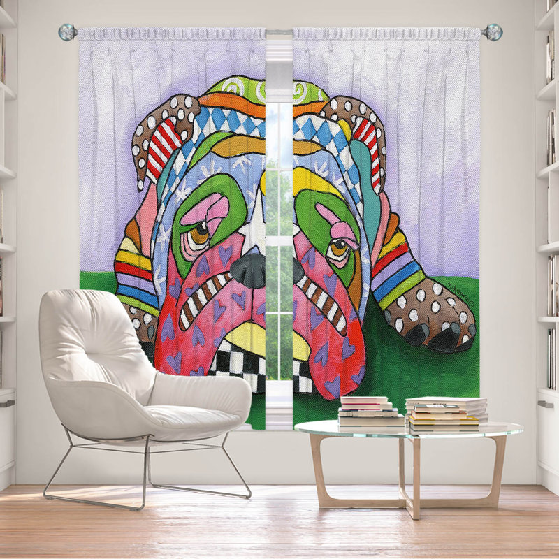 Rideau en polyester, L 40 po x L 82 po