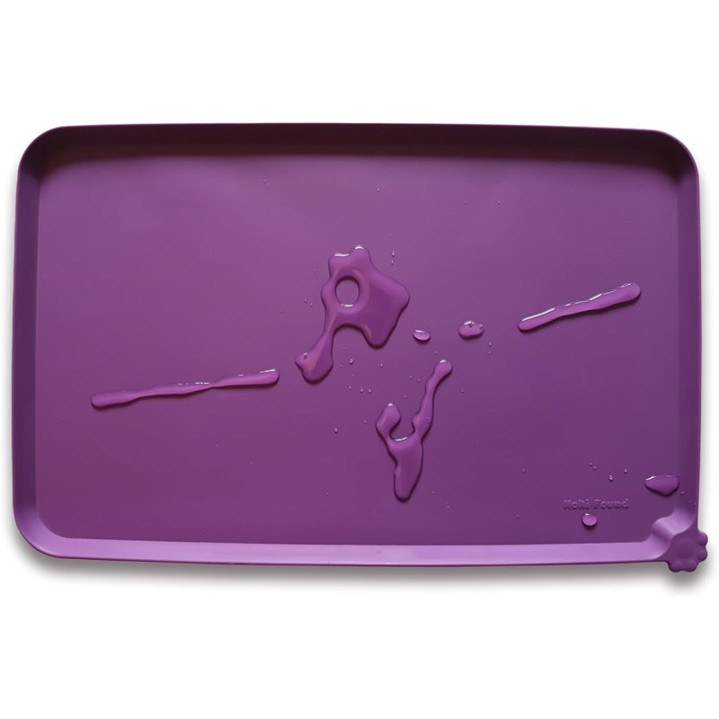 Mangeoire surélevée antidérapante, Aubergine, 14"