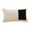 Galo 100% Cotton Lumbar Rectangular Off-White/Black Pillow Cover & Insert